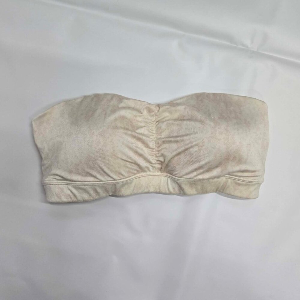 Maidenform Strapless Bra Bandeau Size 36B stretchy Nude Beige Soft